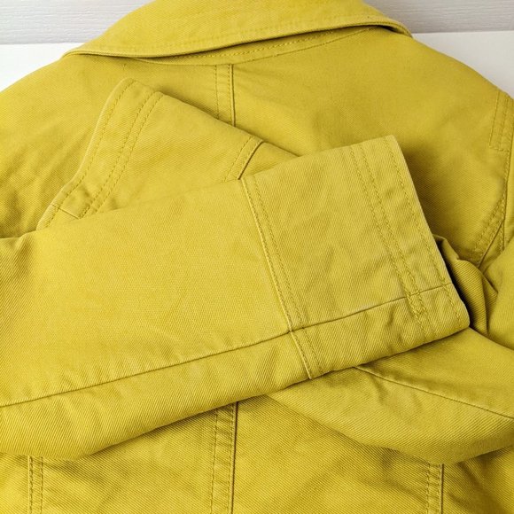 Gap Mustard Belted Jacket Size Small - Picture 8 of 17